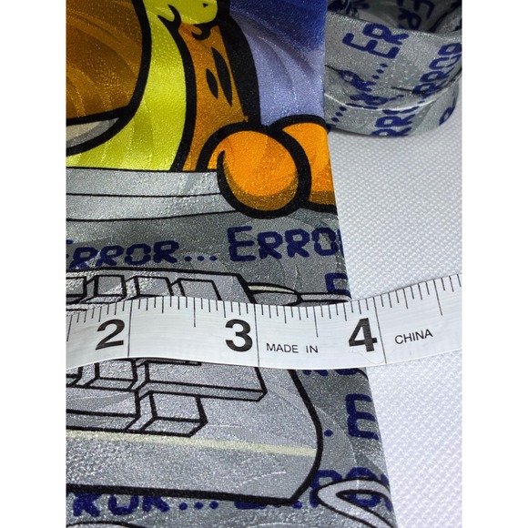 Garfield Cyber Cat Silk Tie Vintage Paws Addiction Computer Error Mouse Blue 4in - Picture 5 of 7